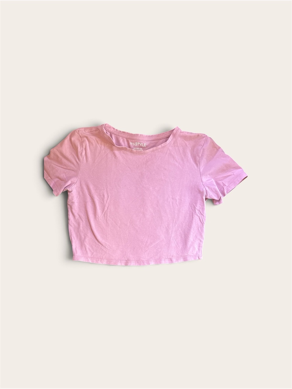 Pink Crop Tee Top - Unbranded